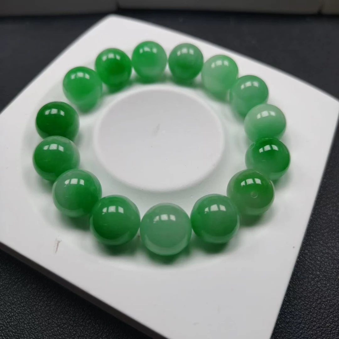 缅料A货卡12mm绿珠 单珠（多样性发一颗）（编号3）