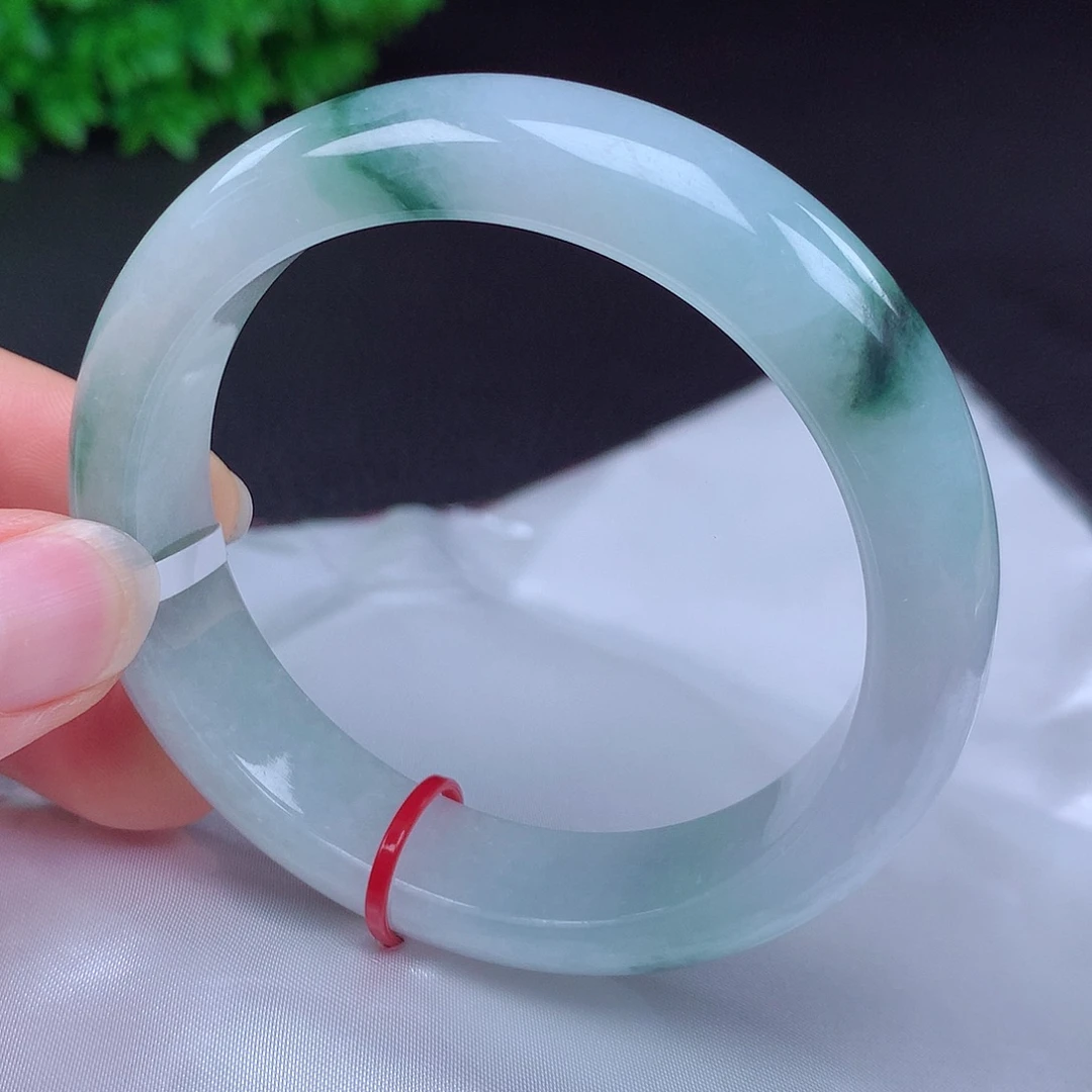 翡翠未镶嵌手镯56圈432004