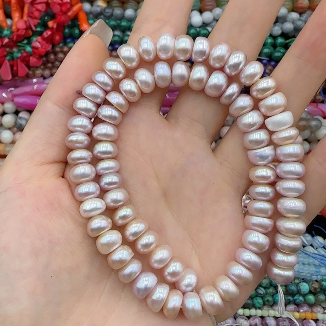 玛瑙/玉髓未镶嵌珠宝半成品淡水珍珠一条