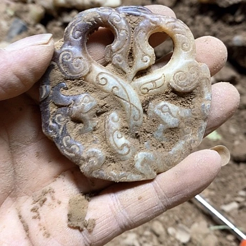 瓷片瓷器紫砂壶摆件