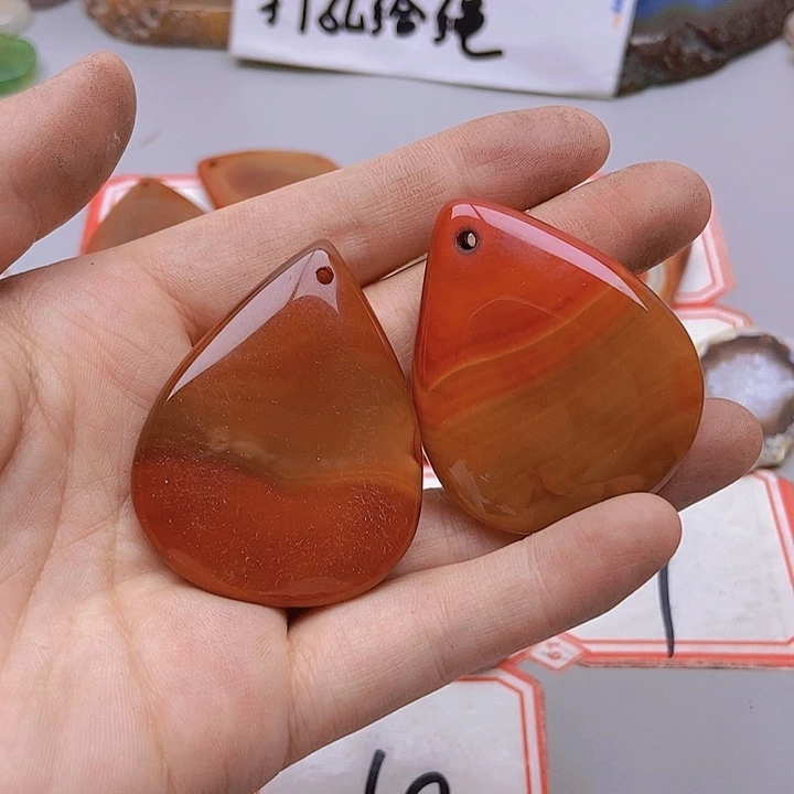 【闪购商品】玛瑙/玉髓未镶嵌珠宝半成品✨*愿