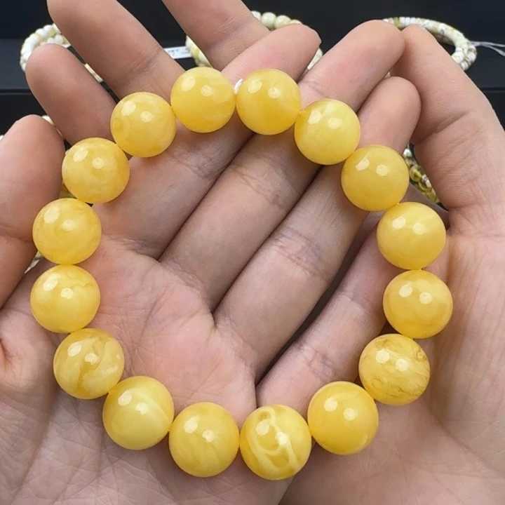 琥珀珠宝奇石未镶嵌鸡油黄14