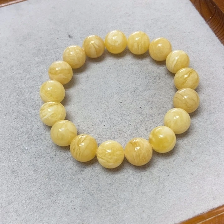 未镶嵌蜜蜡裸石手串