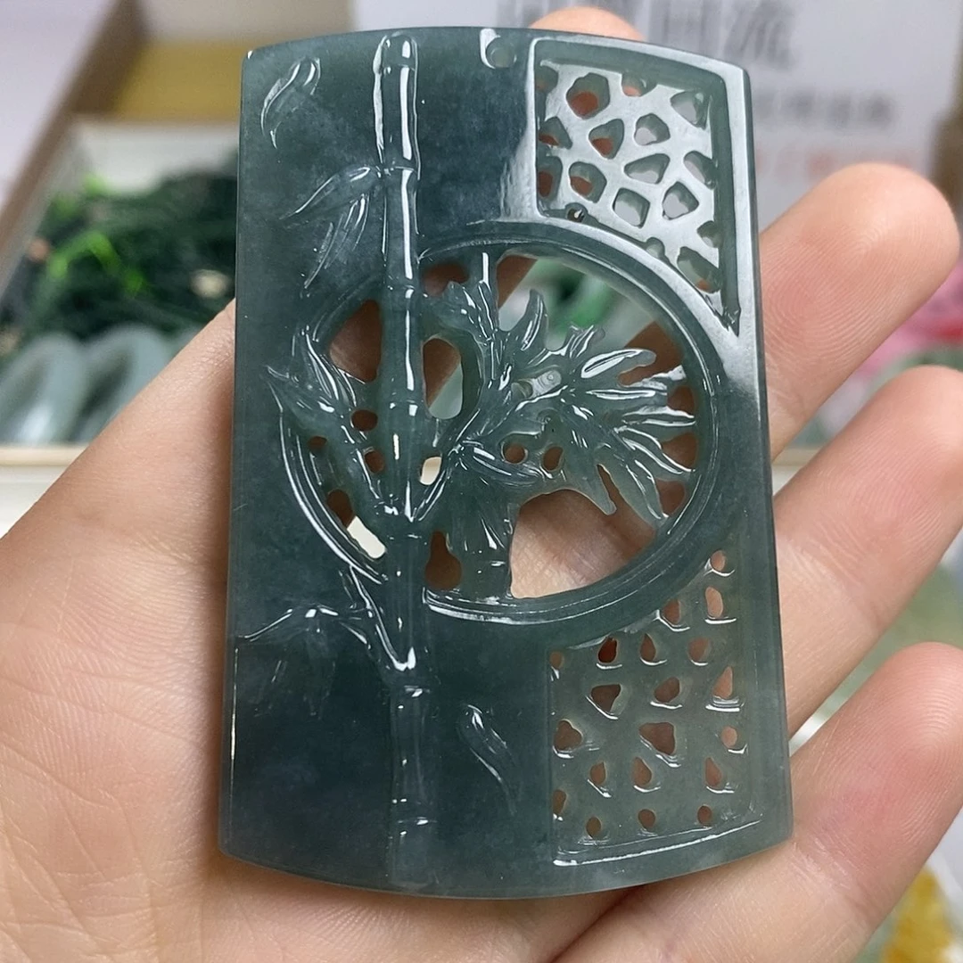 翡翠未镶嵌颈饰1-7翡翠A货挂件