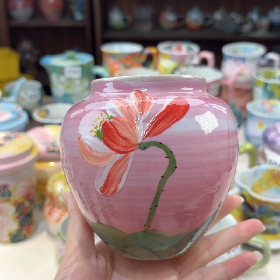 景德镇手绘高温釉下彩陶瓷茶具