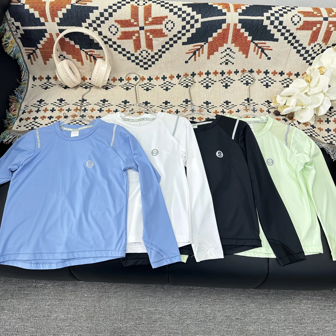 #【108】儿童春季速干衣25新男童女童魔方格拼接速干T恤