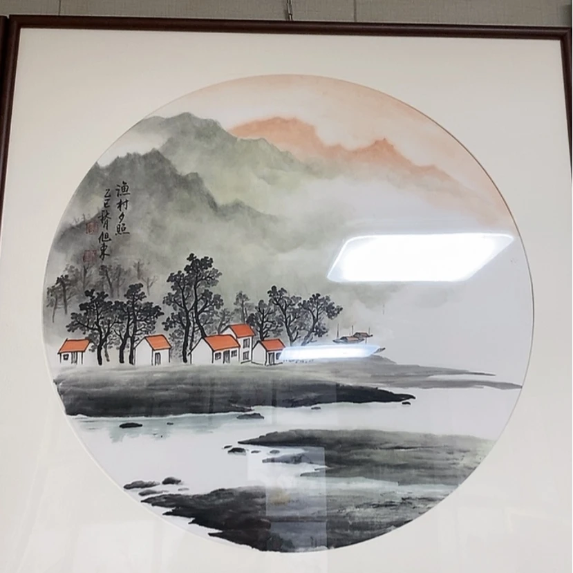 【闪购商品】国画手绘国画带框72.72