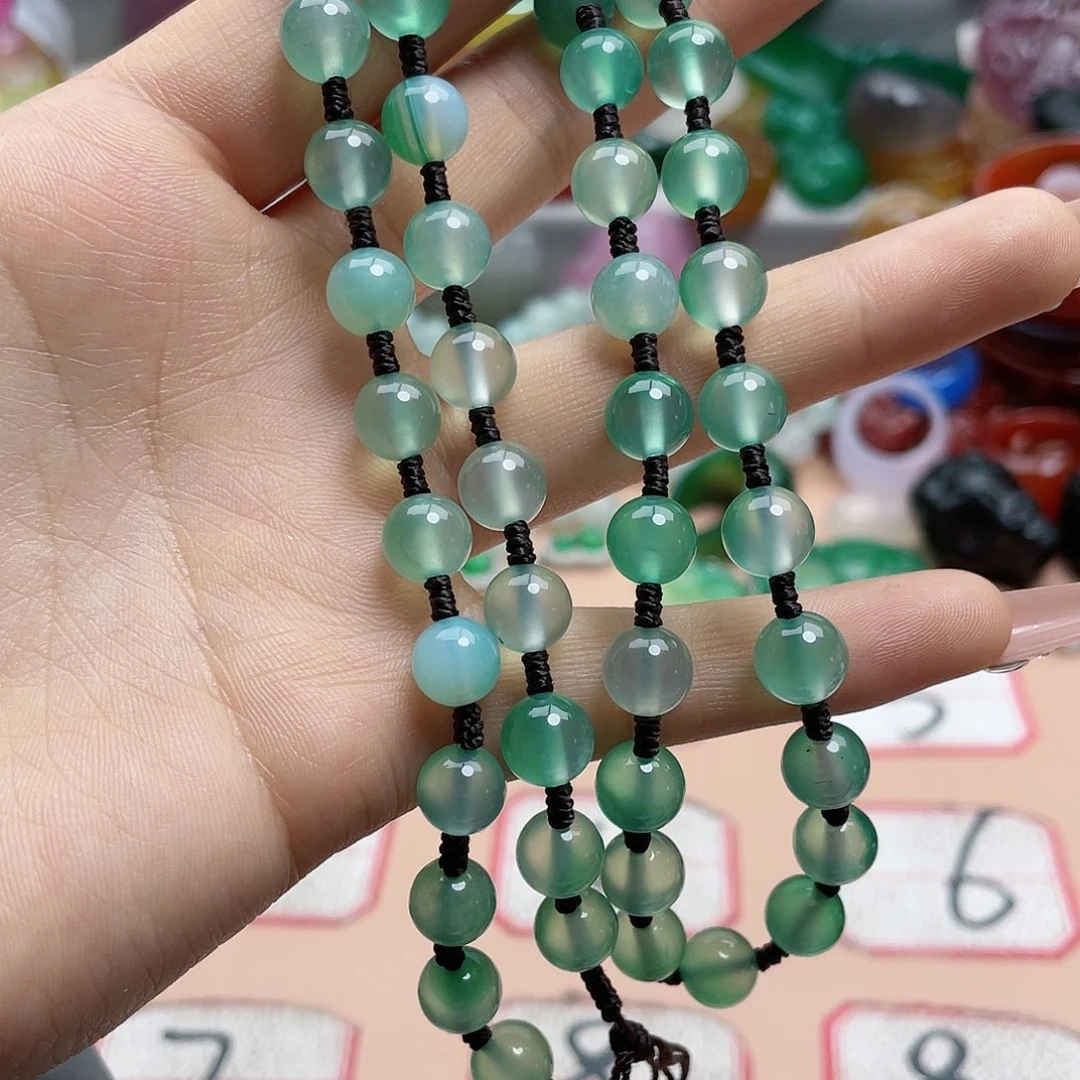 玛瑙/玉髓颈饰合金珍*我