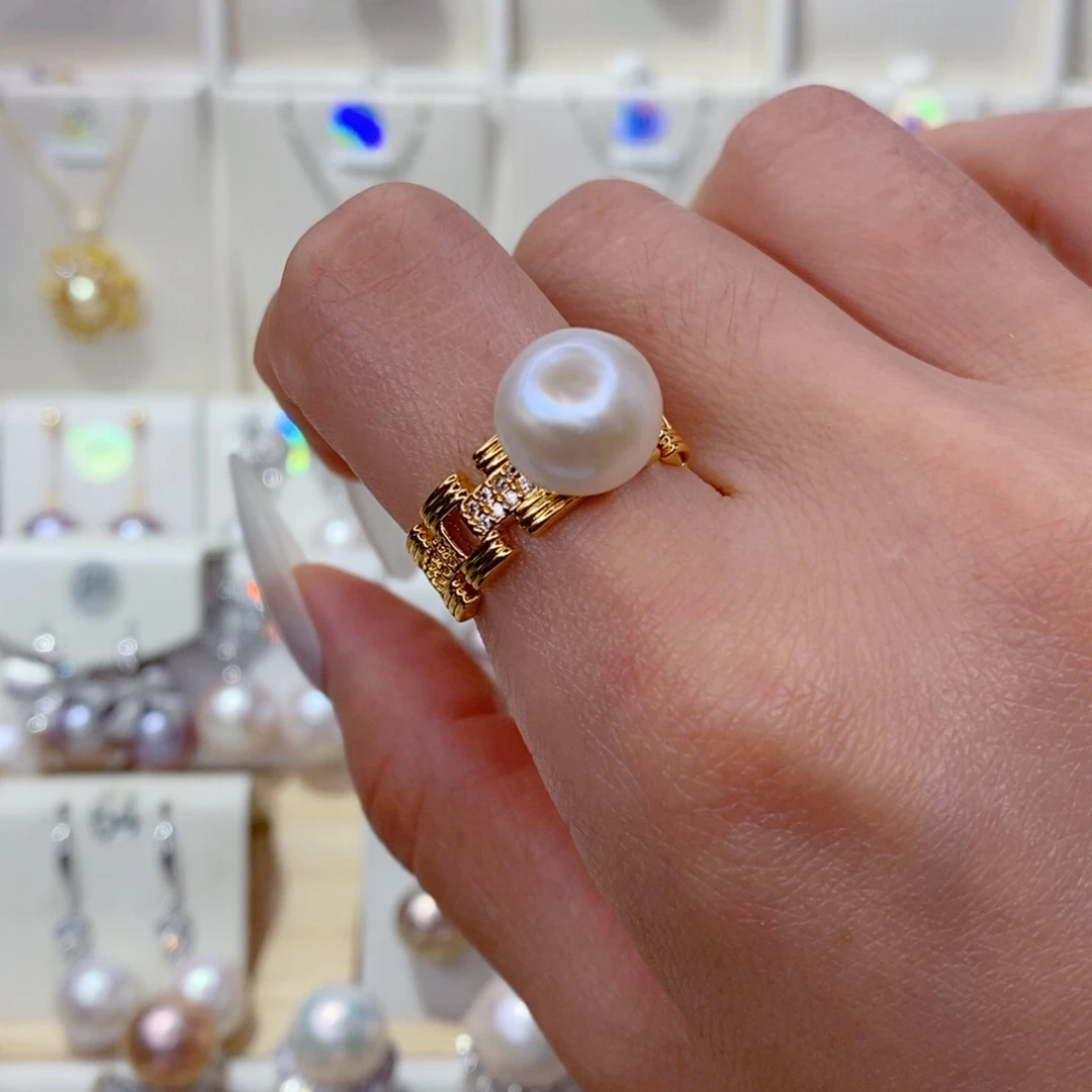戒指未镶嵌淡水珍珠