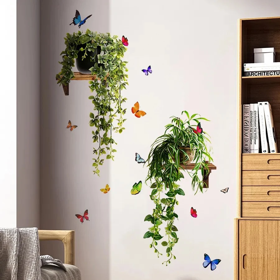 3D立体墙贴绿植墙壁贴画卧室客厅装饰房间布置贴纸墙纸自粘