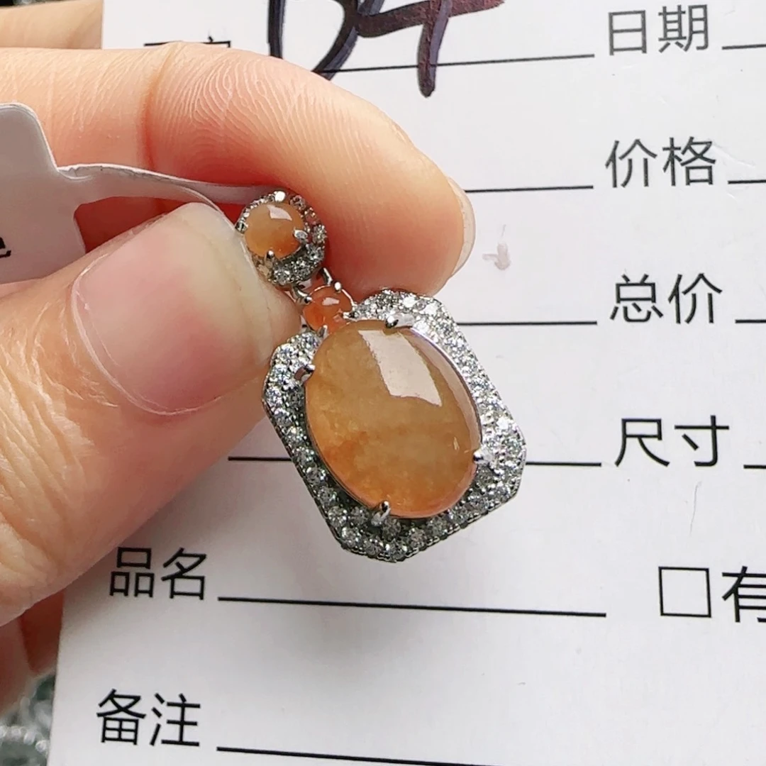 银S925镶嵌手链翡翠