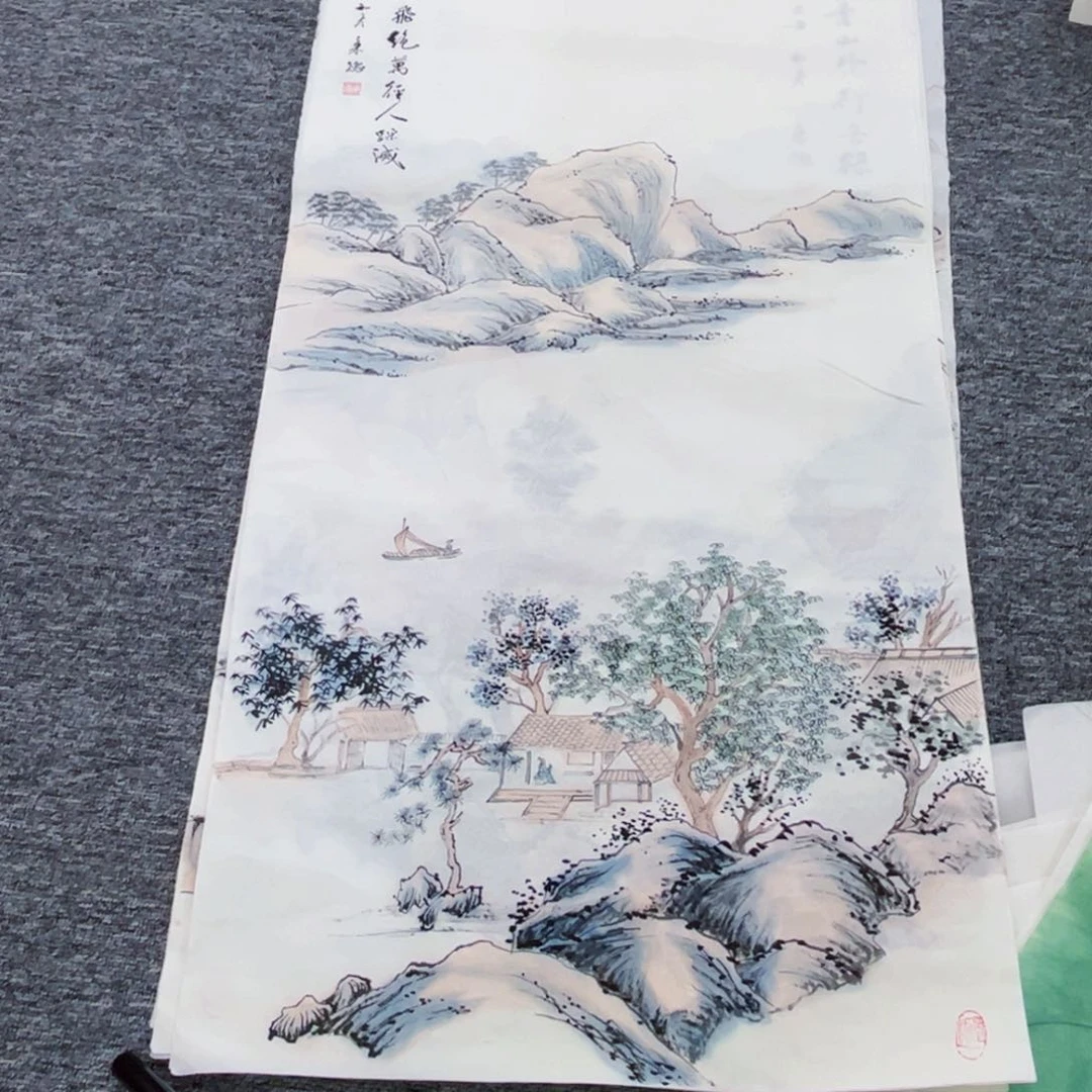 国画孟春老师三尺绘画作品