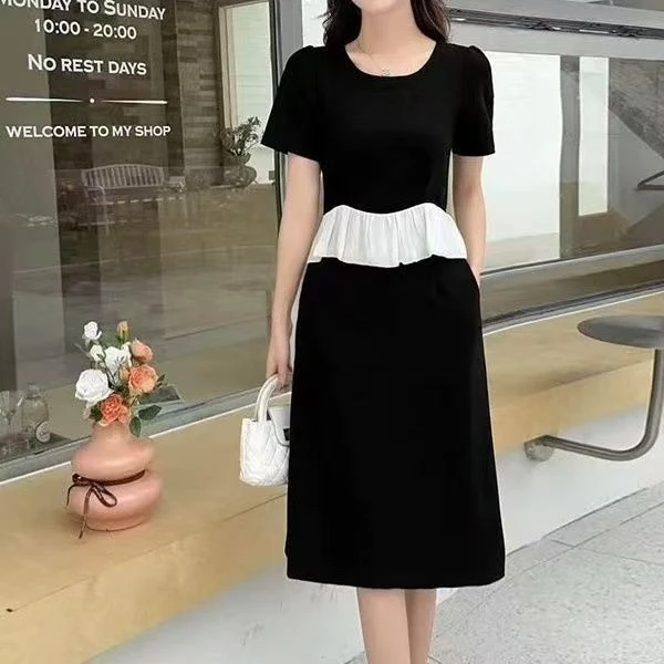 25126女士休闲百搭气质连衣裙-HY1