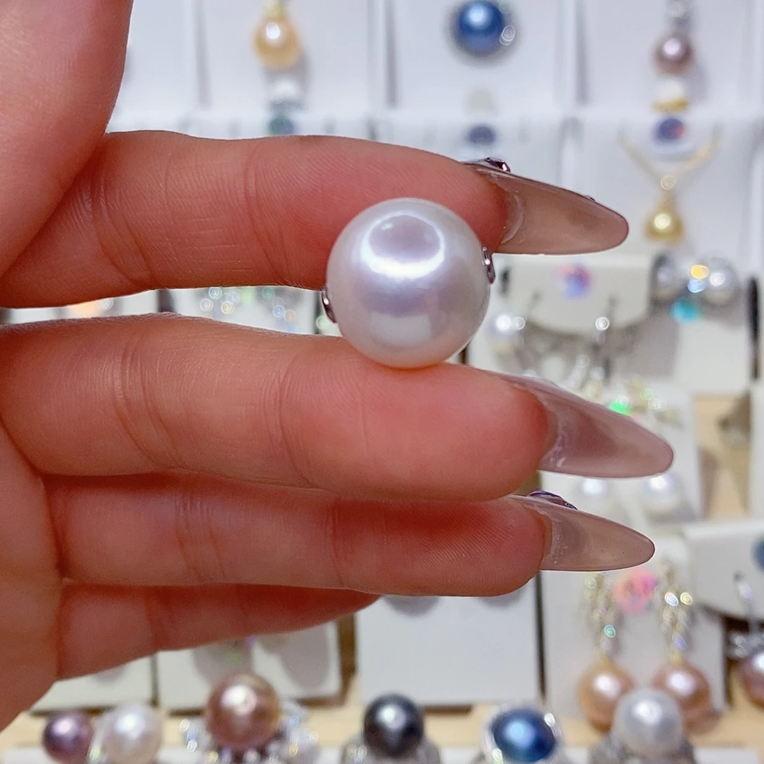 银S925镶嵌淡水珍珠吊坠(赠链)15➕