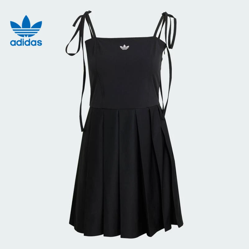 【滔搏联动】adidas Originals女子PLEATED DRESS无袖连衣裙JW0115