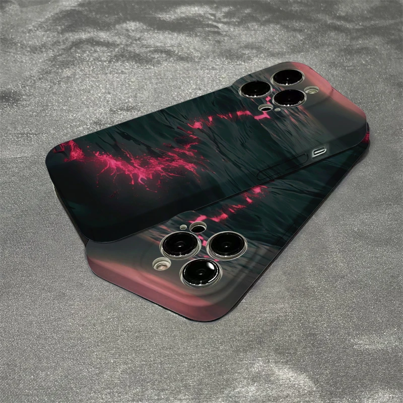 奥菲顿海洋粉色波纹适用iphone16菲林手机壳华为vivo小米15oppo套