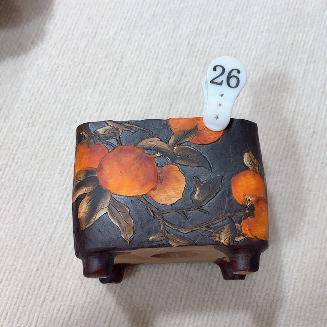 风***年紫砂花盆陶瓷多肉花盆精品