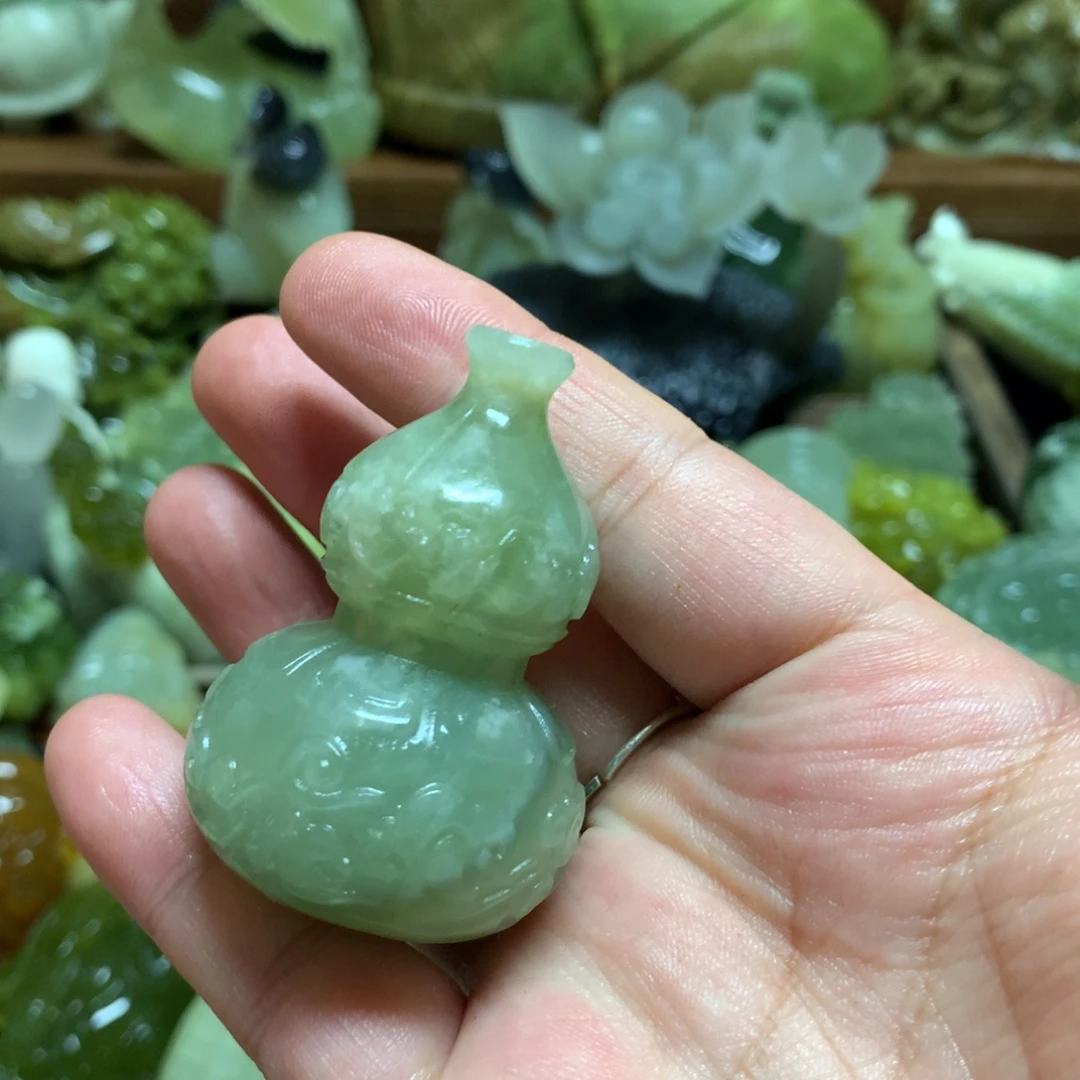 岫玉未镶嵌手把手把
