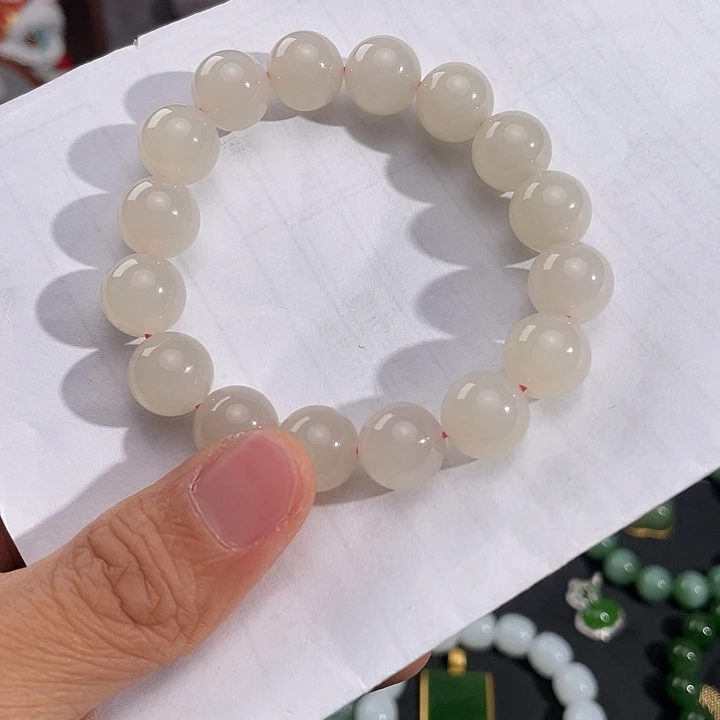 和田玉未镶嵌手链