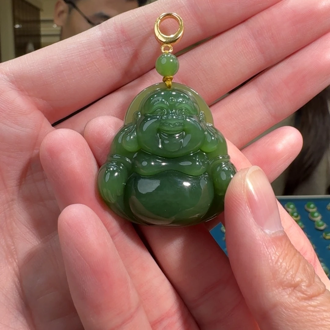 和田玉未镶嵌颈饰124淼淼卡35左右多样性发其一