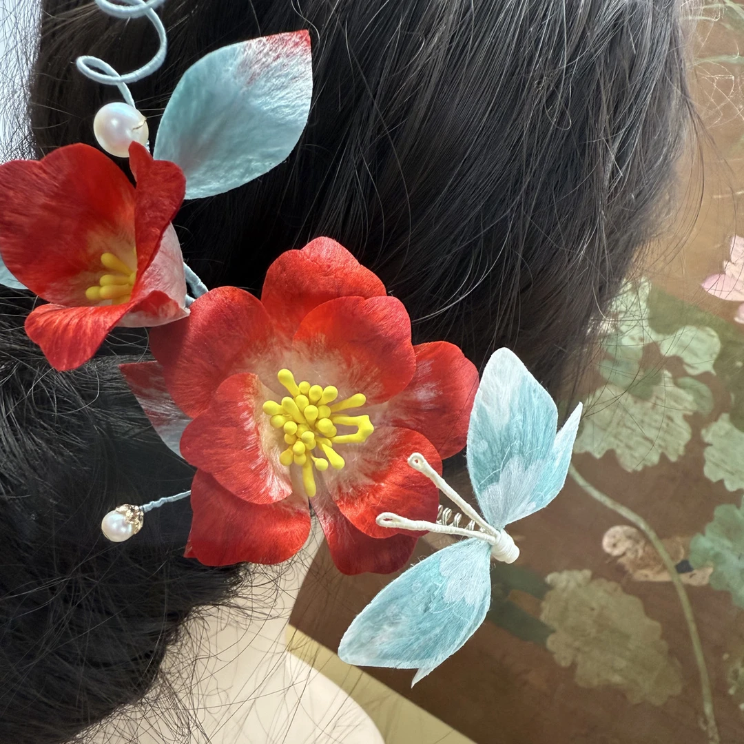 江南浔古风 一对的价格 默认发夹不改主体