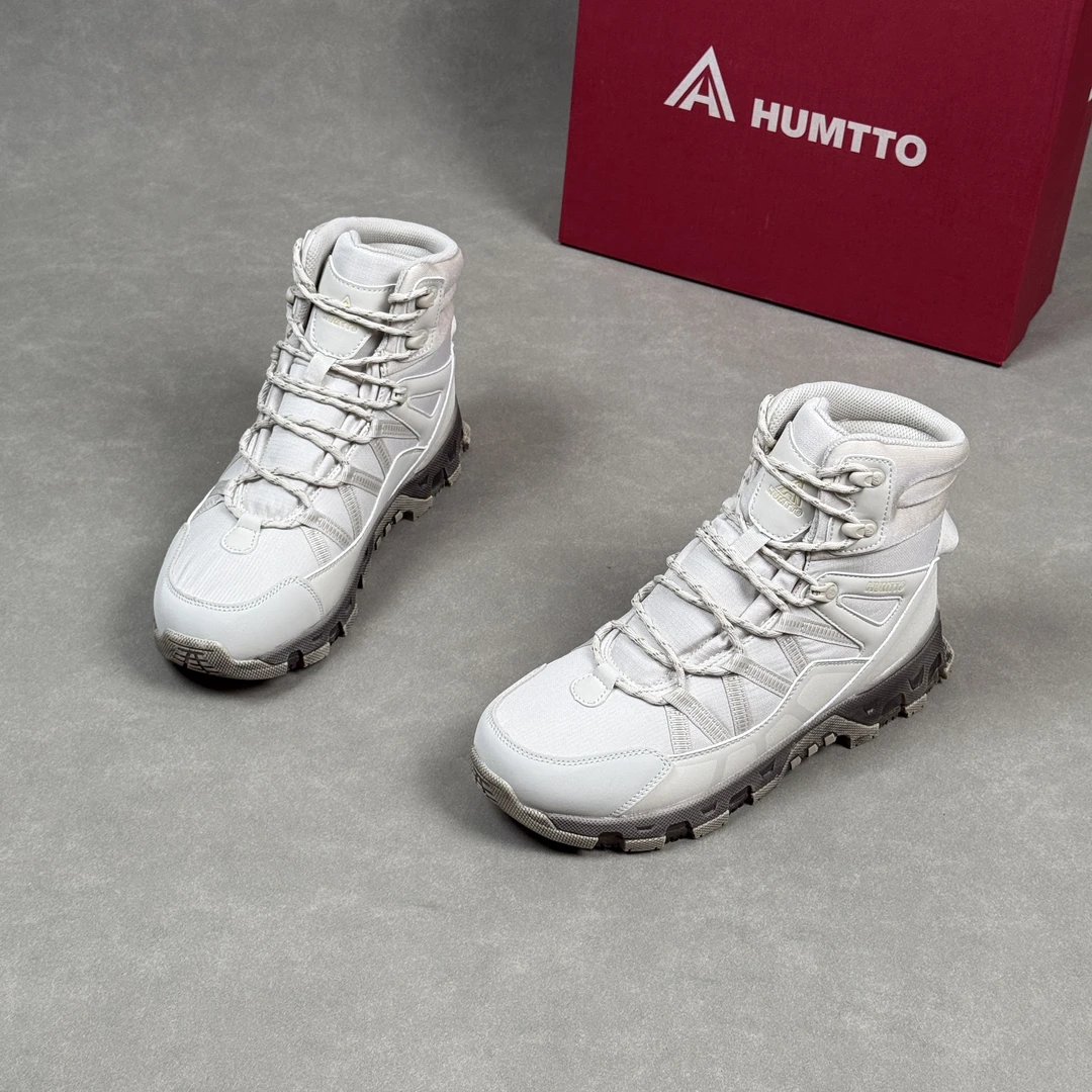 悍途男女保暖-30°冰面防滑雪地靴高帮防水加绒轻便户外滑雪地棉鞋