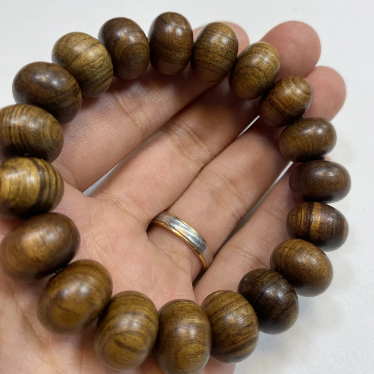花梨木单圈手串1.5算盘珠