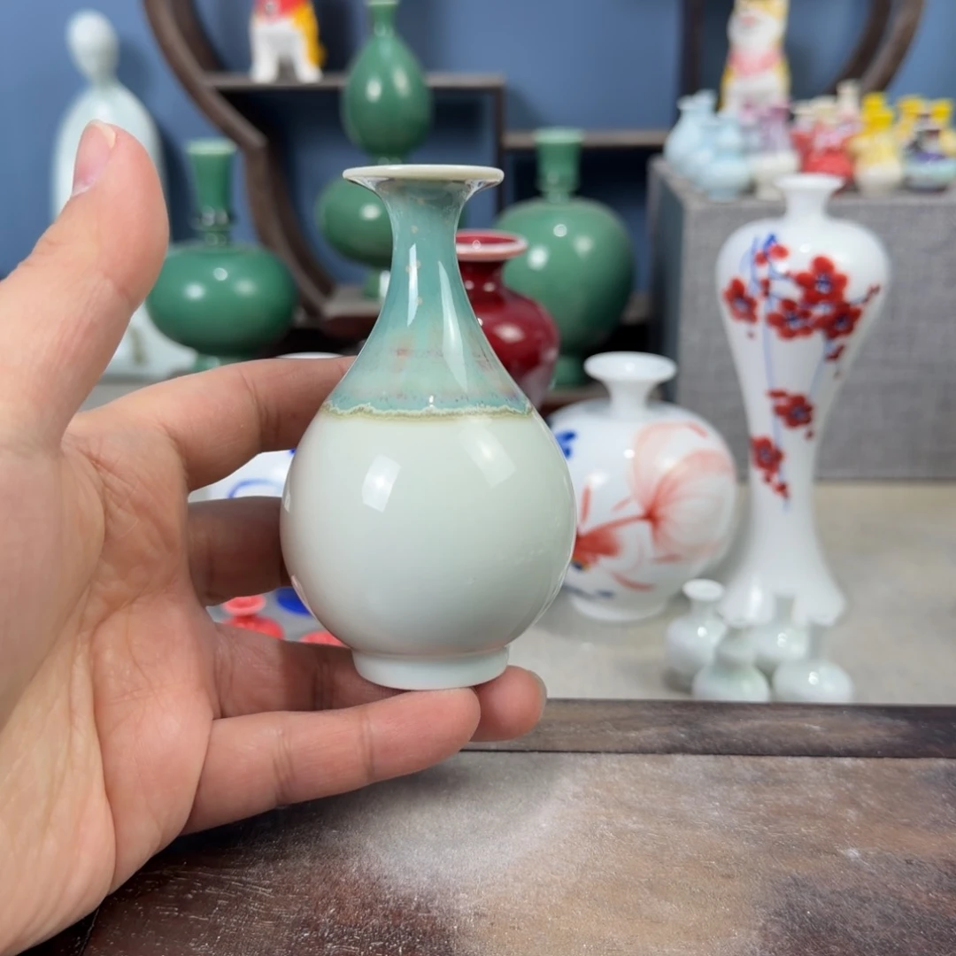 陶瓷手工小花器摆件