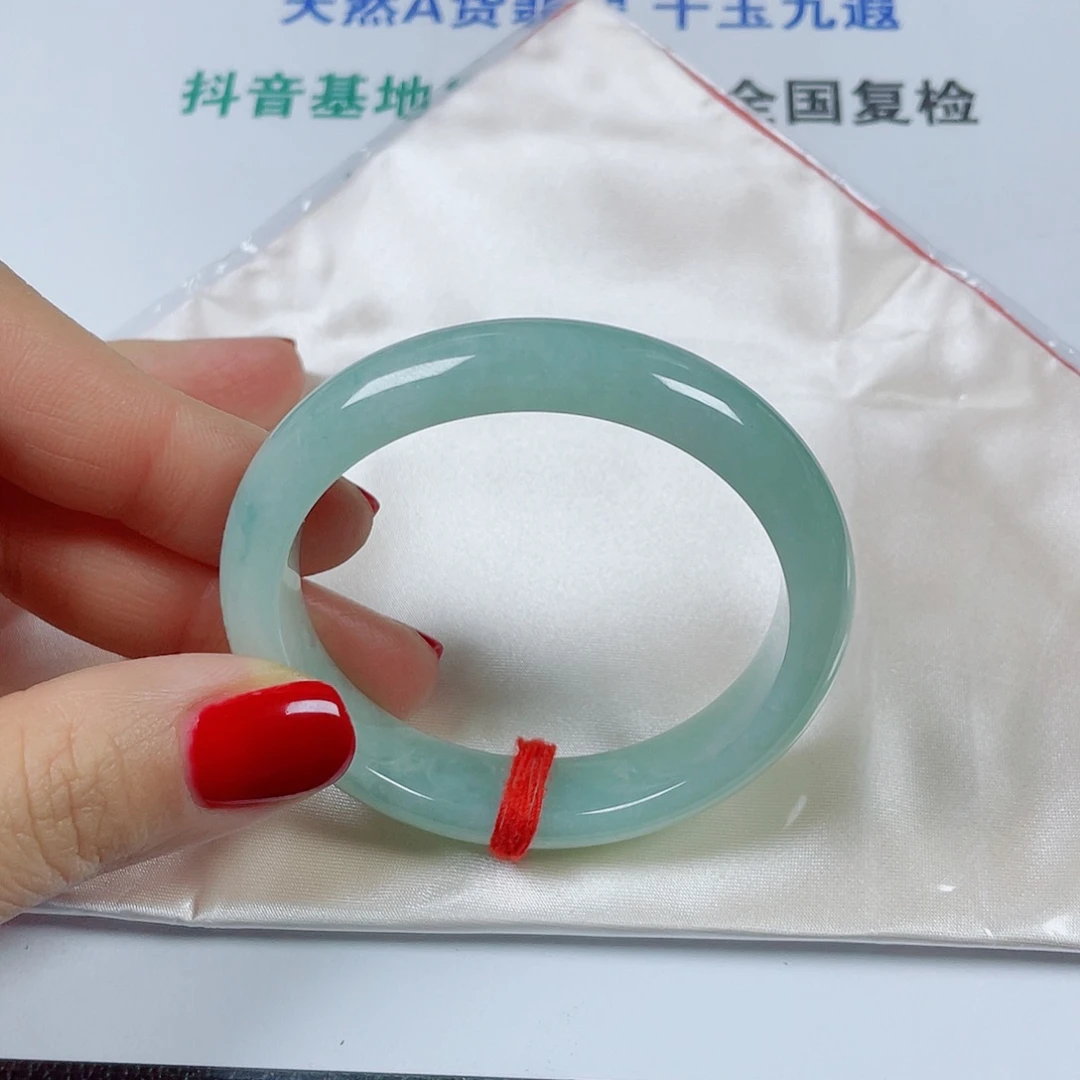 翡翠未镶嵌手镯贵妃53.5宽12.2厚8