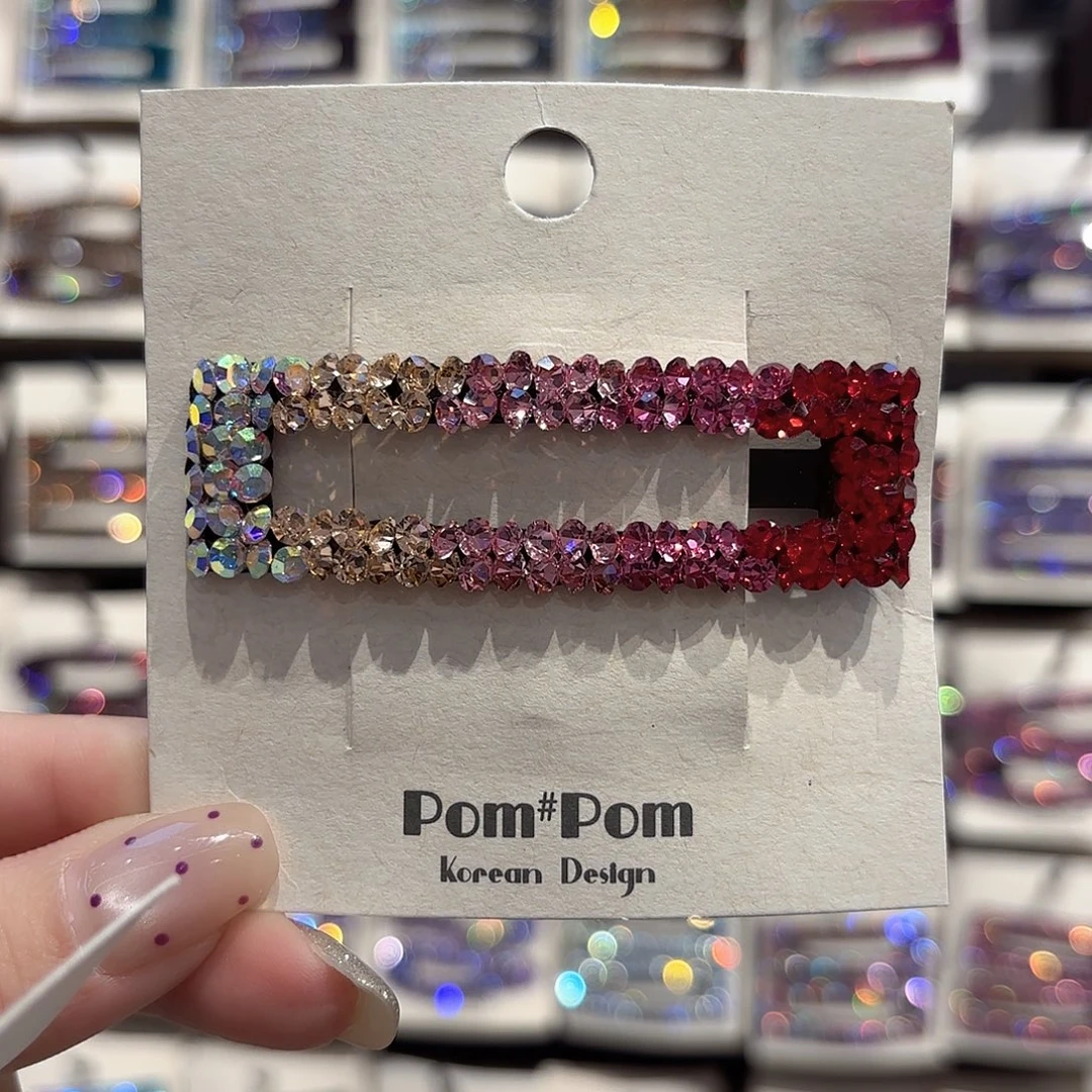 皮质铁合金红色渐变方形拜拜