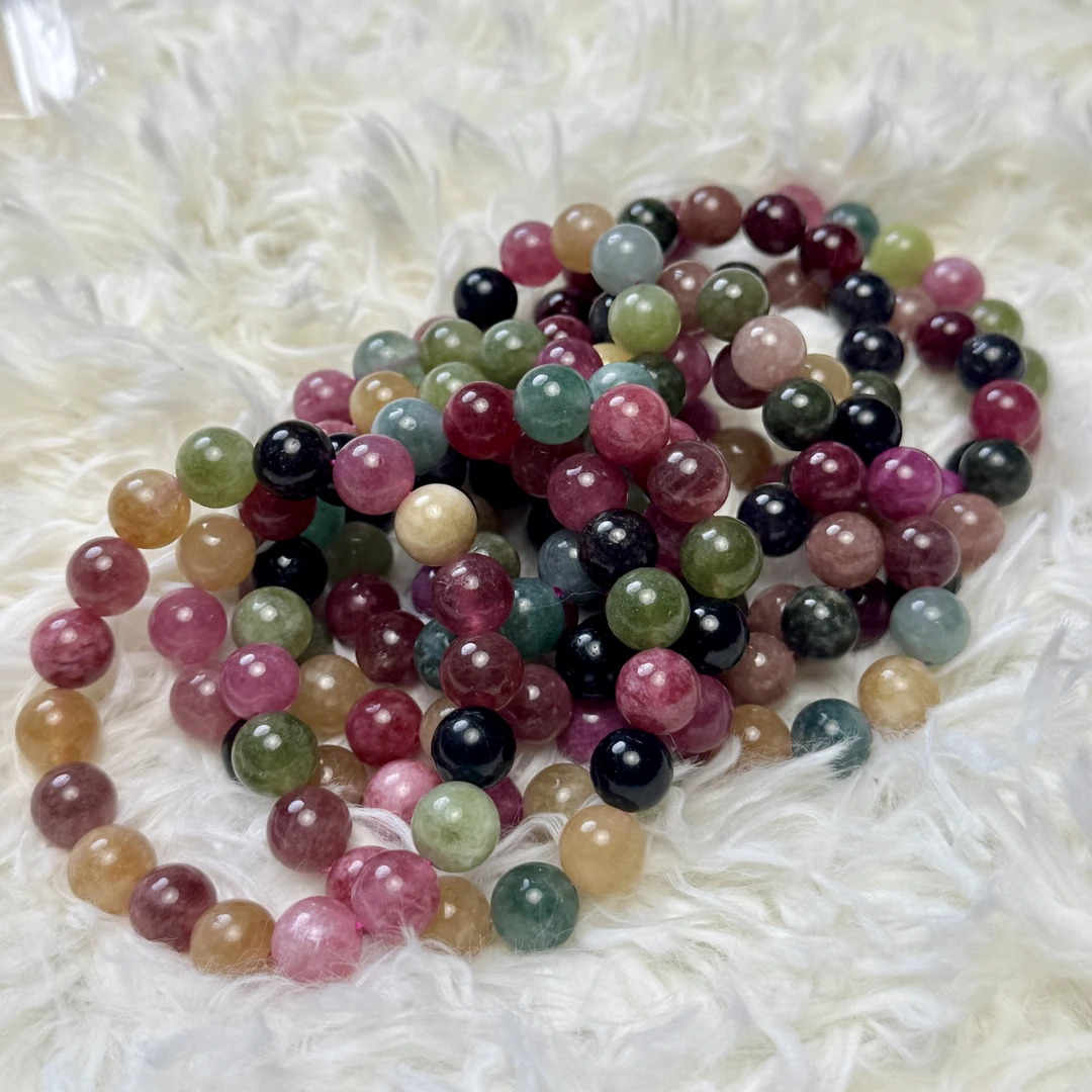 碧玺手串圆珠10-11mm（天然珠宝多样性发其一）