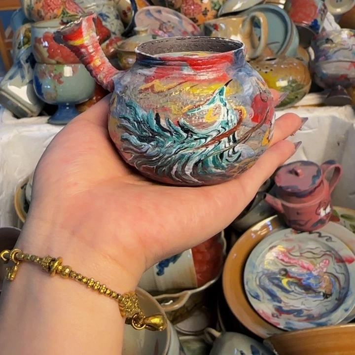 瓷片景德镇陶瓷手工手绘