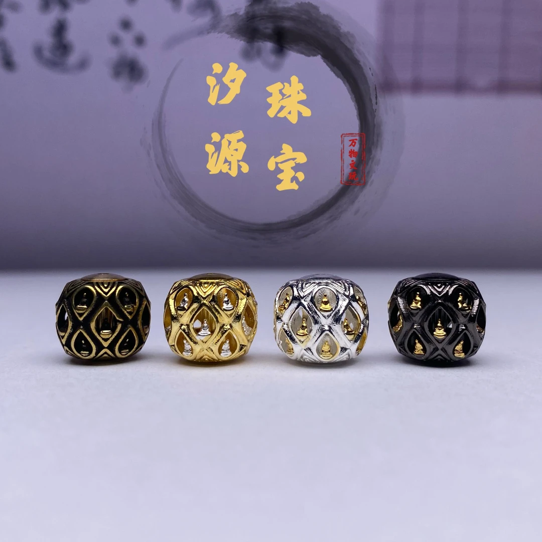 万物旋转万佛转运珠搭顶腰珠配星月猴头库克椰蒂手串手持文玩配饰