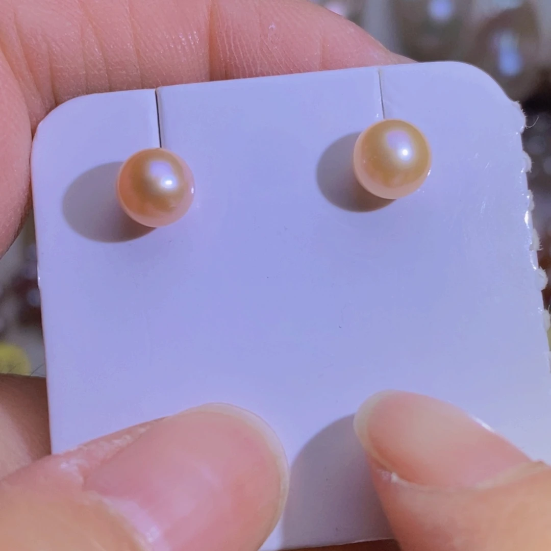 银S925镶嵌天然淡水珍珠淡水珍珠