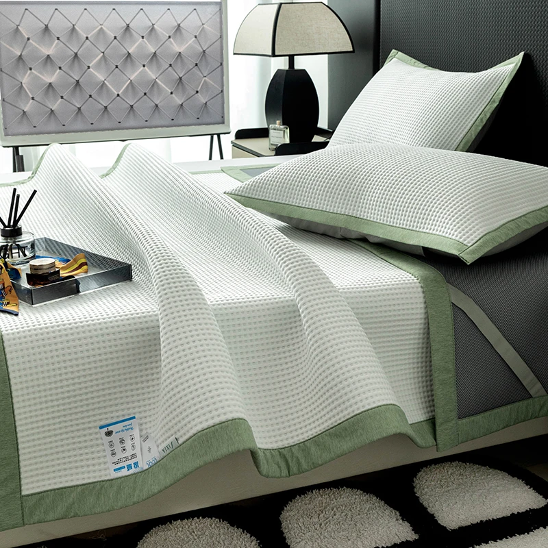 高端冰豆豆凉席冰丝空调空调席透气简约凉感软席爆款加厚透气席子