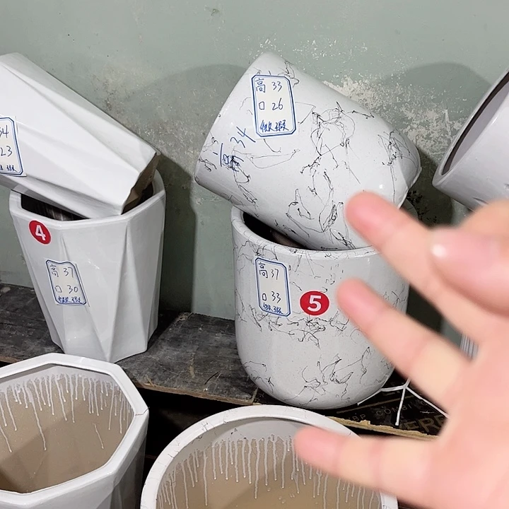 红陶陶瓷花盆默认微瑕