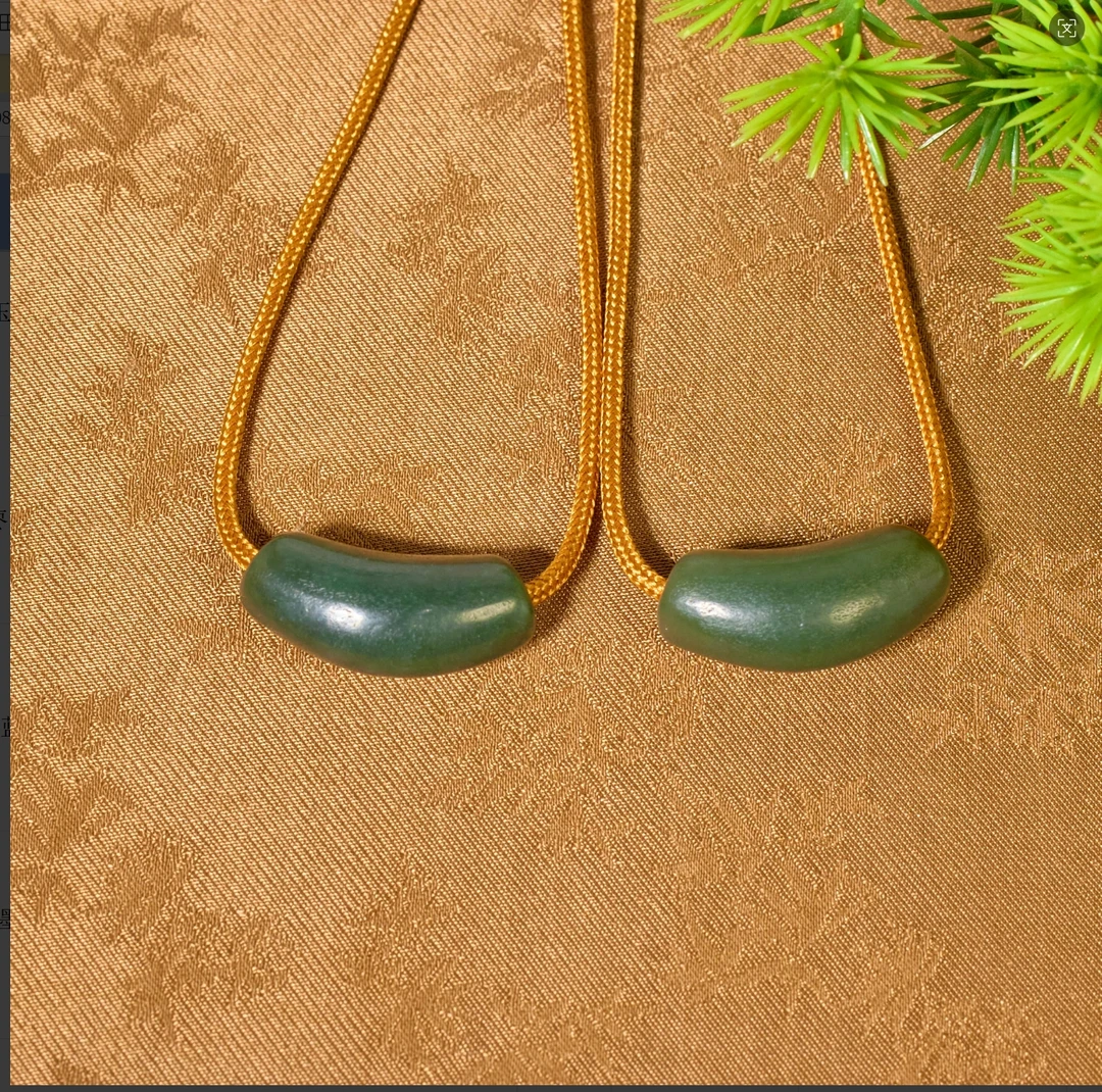 【歪歪】沙枣青*和田玉V形项链（多样性发一）XB-J2267