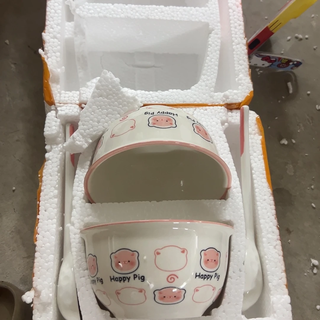 搪瓷E25两碗两勺子