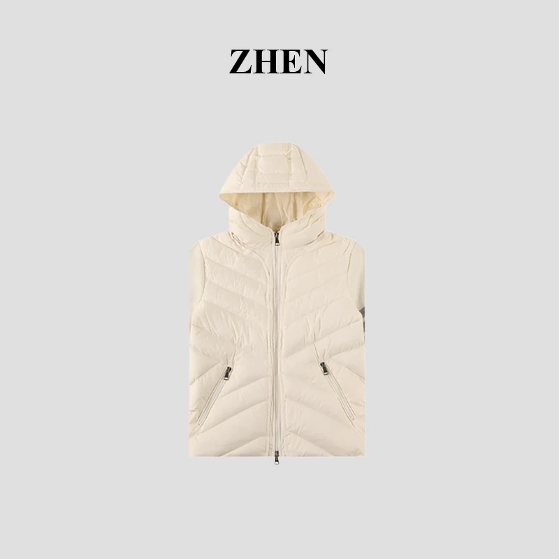 【ZHEN】25K01813 2025新款秋冬保暖羽绒外套职场风小众设计师款