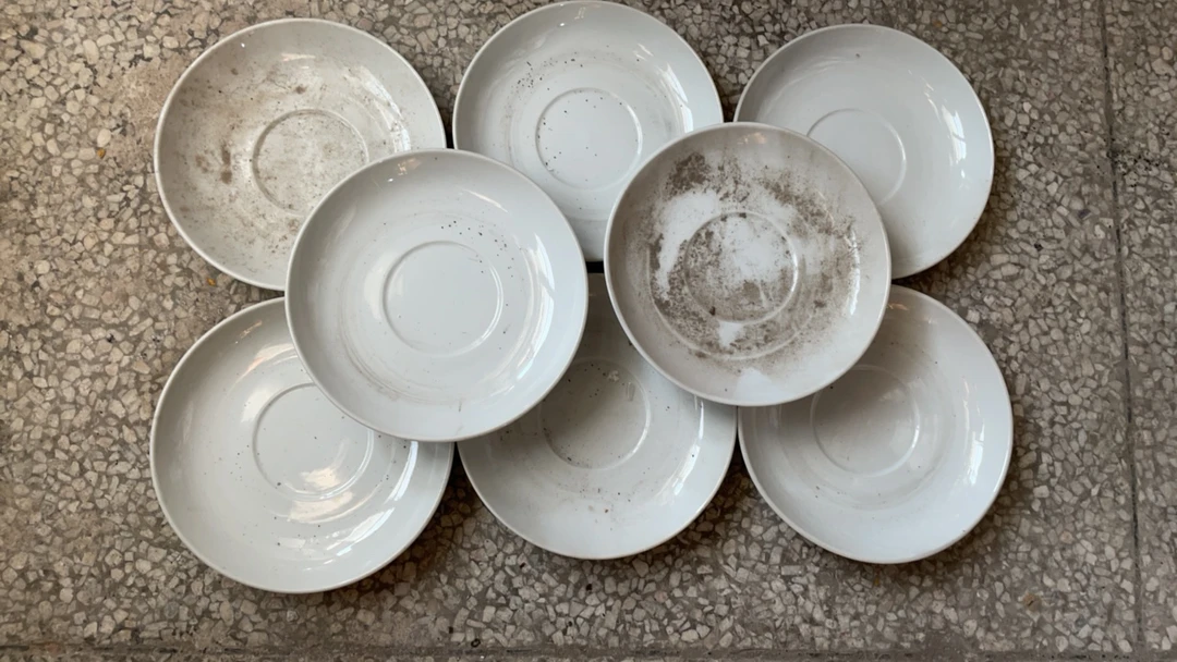 景德镇高温陶瓷餐具5寸圆碟8只