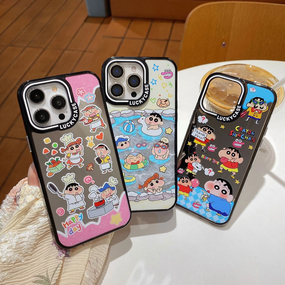 元气壳第二弹新款镜面小新系列适用ip16Promax高级ip15手机壳防摔