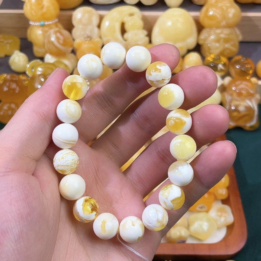 琥珀裸石未镶嵌蜜蜡