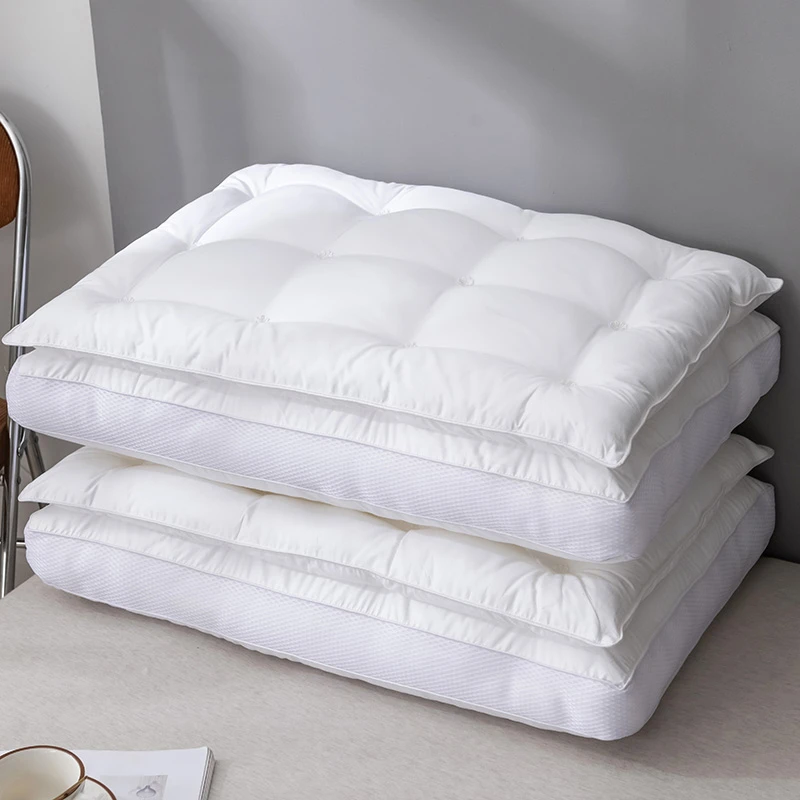 【双层羽丝绒枕】单人柔软成人家酒店超柔羽丝绒枕睡眠枕立体高枕