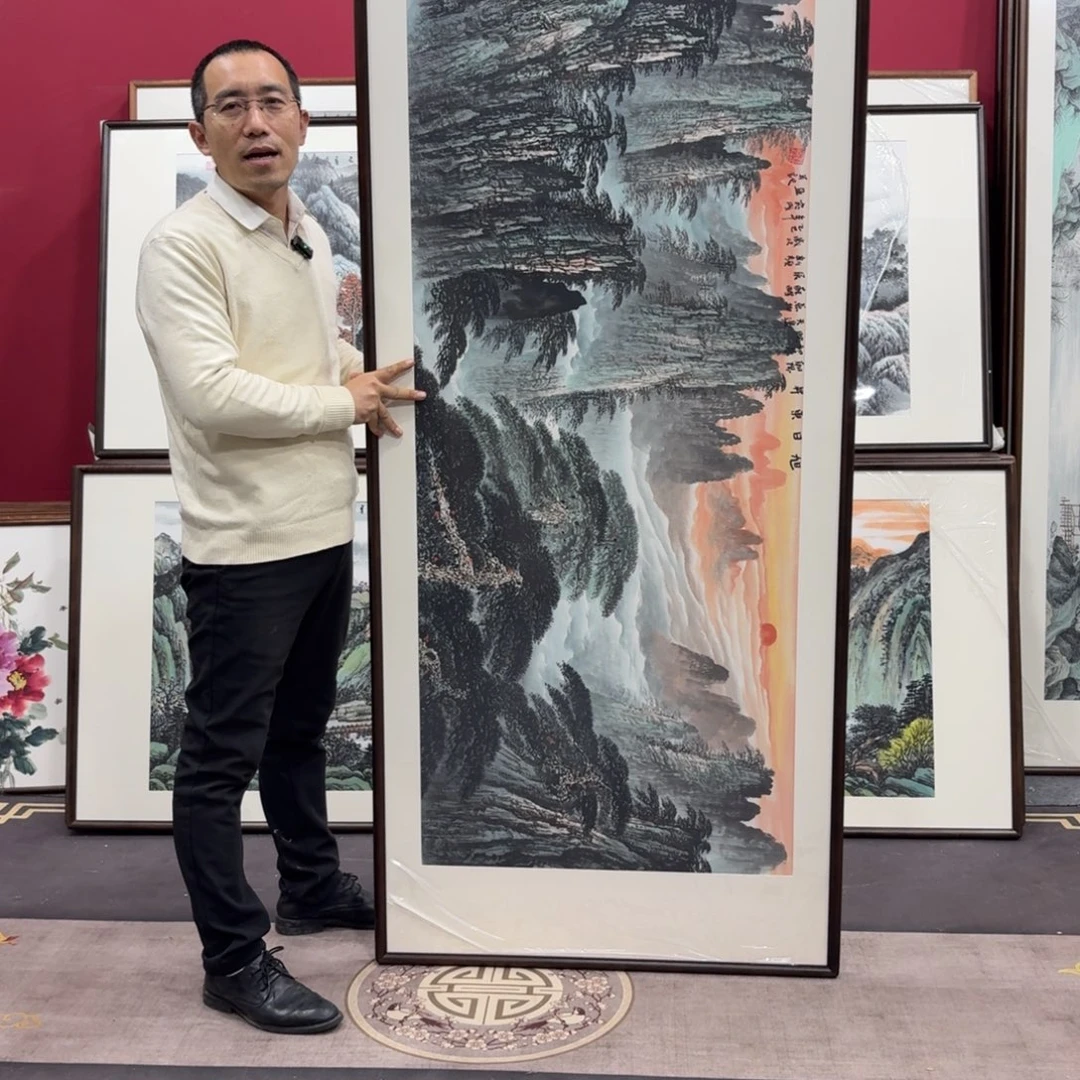 会***望国画手绘作品210/80