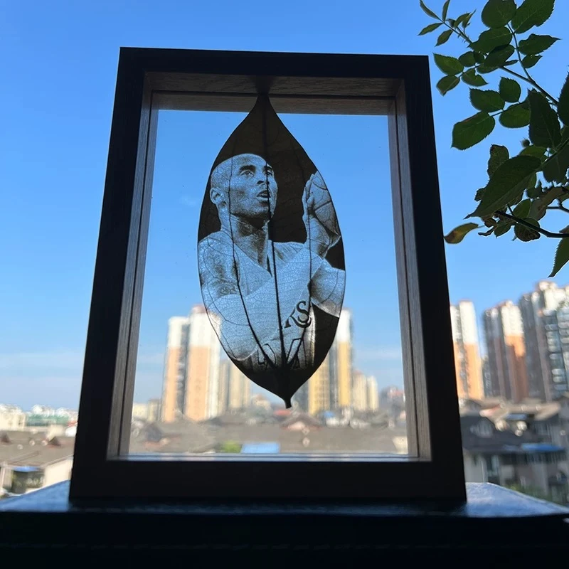 叶雕照片定制DIY 创意朋友闺蜜结婚七夕情人节纪念日生日毕业礼物