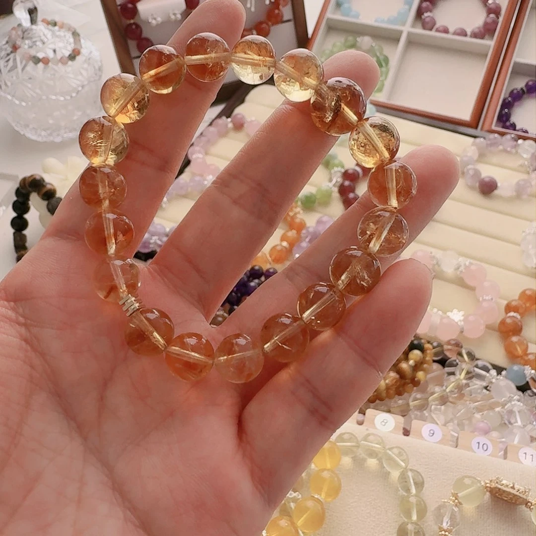 水晶手链未镶嵌黄塔晶