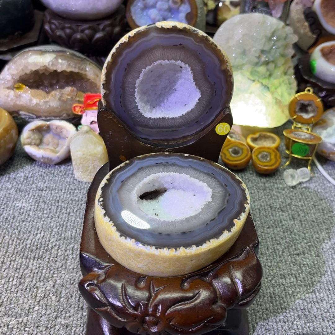 摆件未镶嵌紫晶聚宝盆