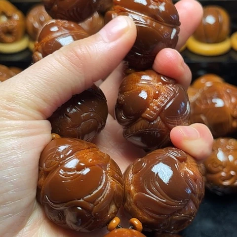 老***b橄榄核手串/手链嘟嘟财神