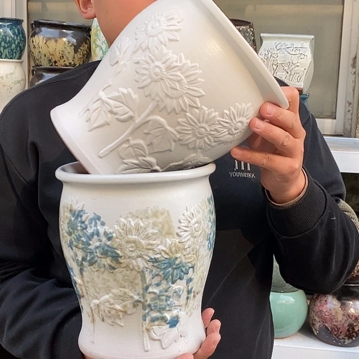 紫砂花盆口18高21福利