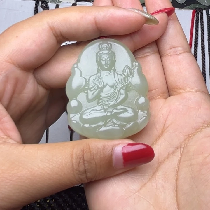 和田玉未镶嵌挂件八*